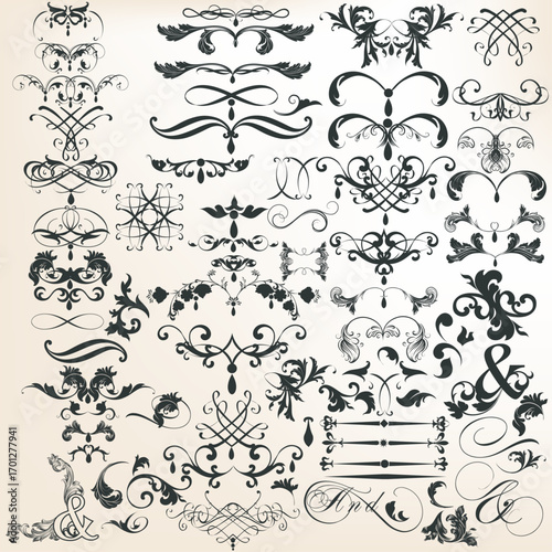 European classical ethnic pattern hand-drawn design materials
