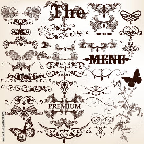European classical ethnic pattern hand-drawn design materials