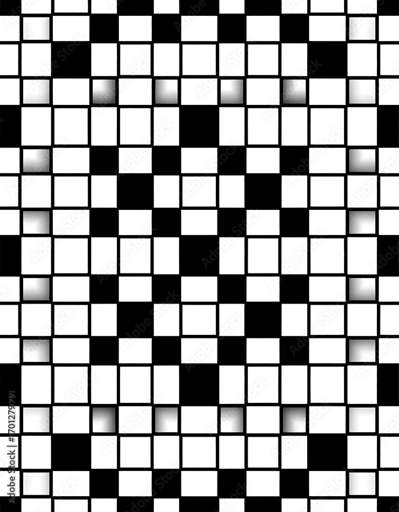 Fototapeta premium Black white square pattern design texture
