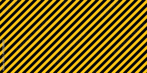 Yellow and black lines pattern for road warning and wallpaper template