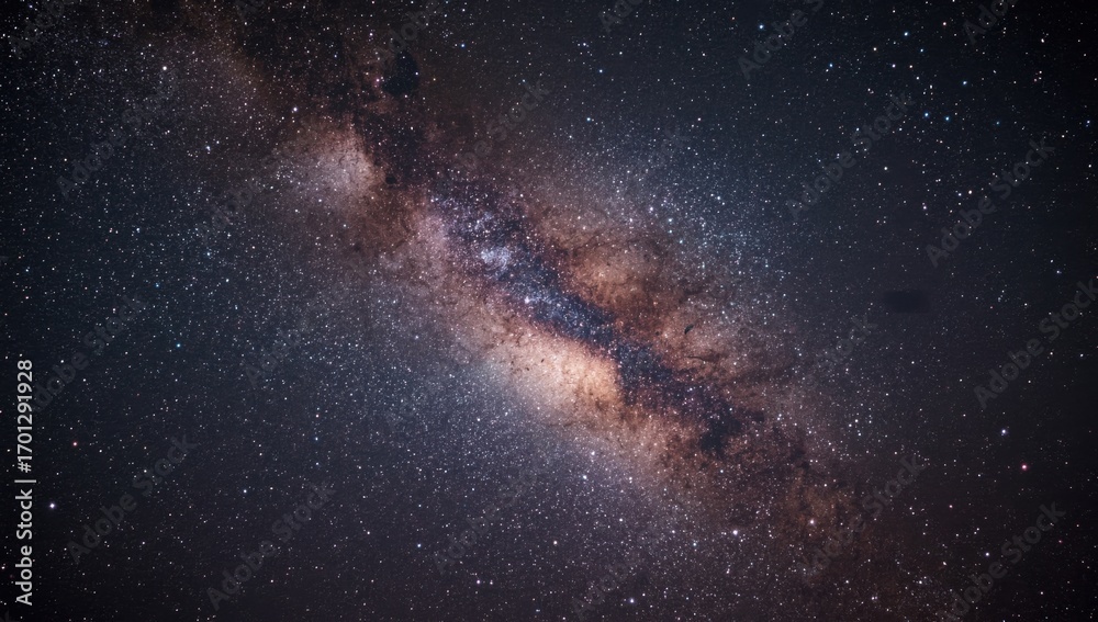 Fototapeta premium Stunning view of the Milky Way galaxy