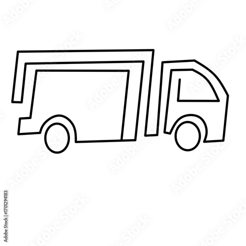 vector truck icon