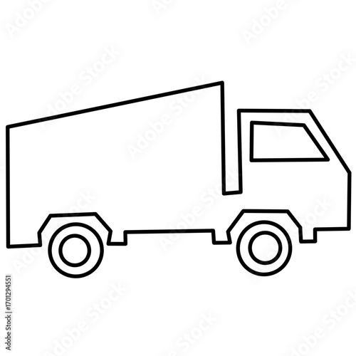 vector truck icon