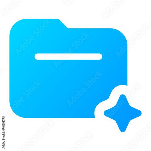 Folder icon. file, documents, storage, directory, organize, data, archive, files, management. Vector Icon Illustration
