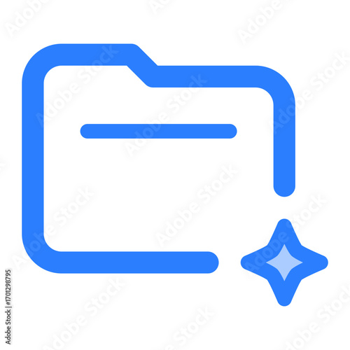 Folder icon. file, documents, storage, directory, organize, data, archive, files, management. Vector Icon Illustration
