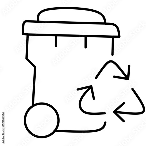 vector trash can icon