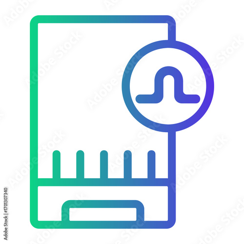hard disk Line Gradient Icon