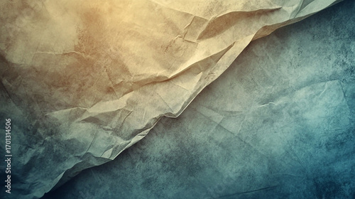 Crumpled Vintage Paper with Grunge Textured Background
