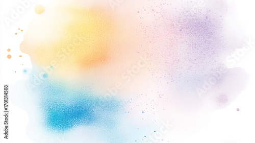 Soft Pastel Watercolor Background with Gentle Color Blends