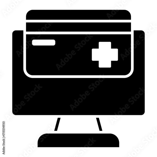 health insurance Solid icon
