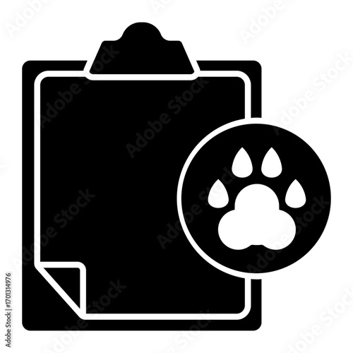 pet report Solid icon