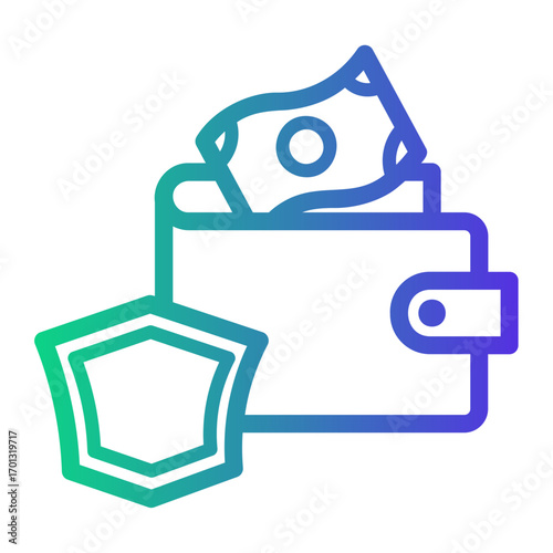 wallet Line Gradient Icon