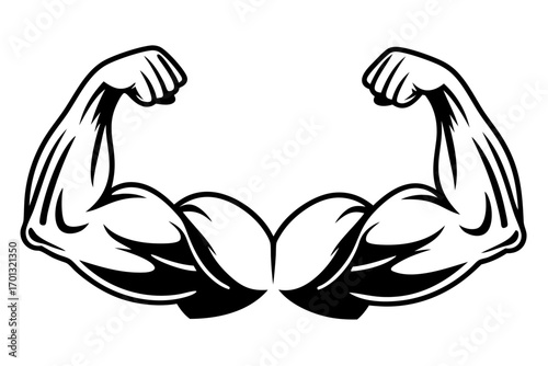 illustration of a man lifting weights