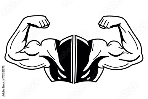 illustration of hand holding a dumbbell