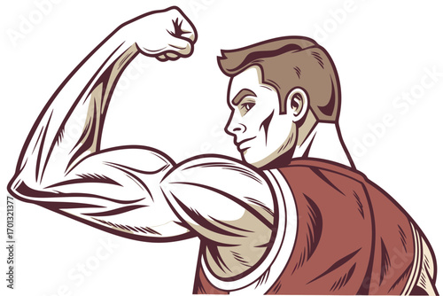 cartoon illustration of a man