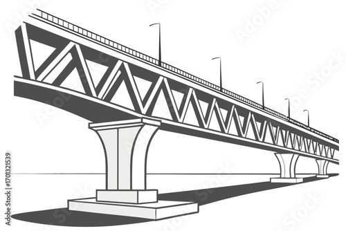 bridge vector illustration