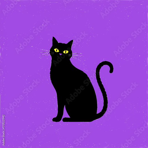 Black Cat Silhouette Vector