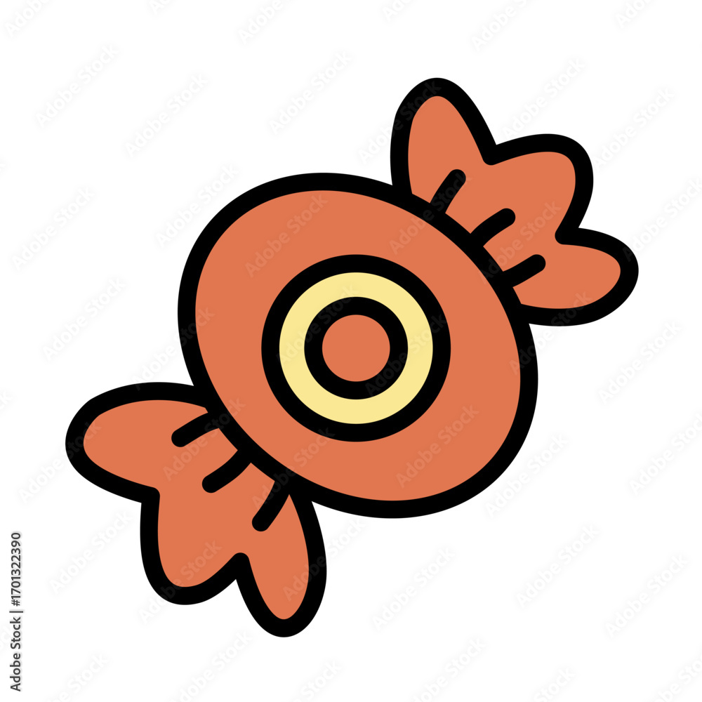 Obraz premium Candy Sweet Flat Illustration