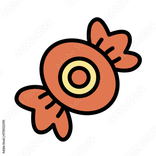 Candy Sweet Flat Illustration