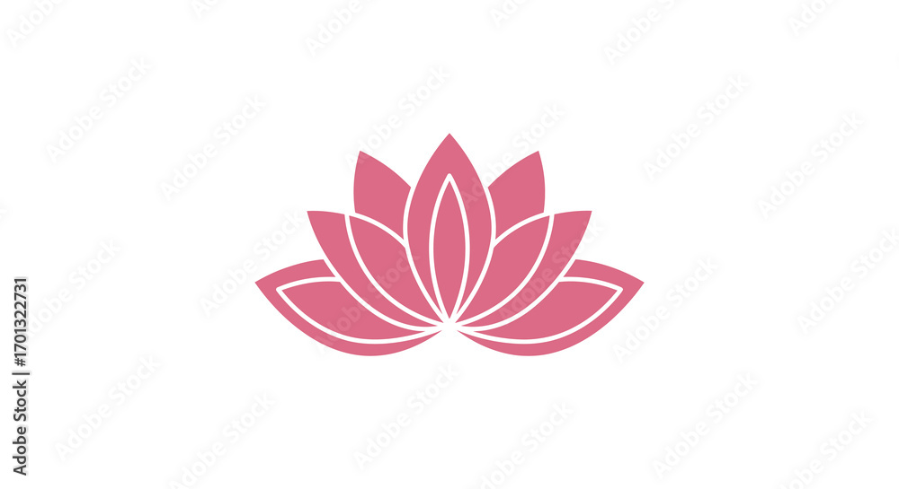 Fototapeta premium a delicate pink lotus flower blooming softly