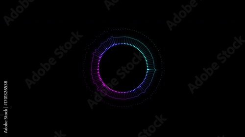 Music equalizer, for music party, 4k footage