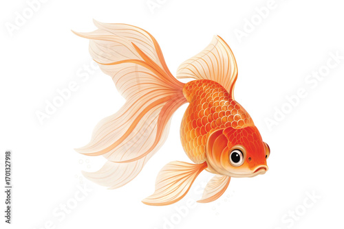  goldfish swimming pretty, doseup, background, simple,