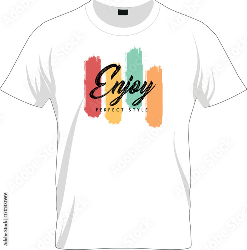 Enjoy Perfect Style T shirt Vector Design