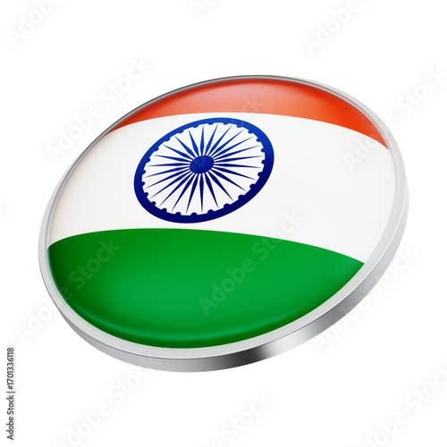 india flag button