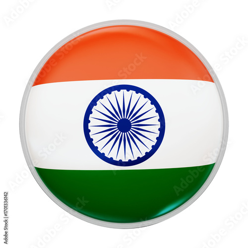 india flag button