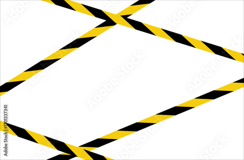 Vector set of danger lines and police tapes for restricted and danger zones. Crime Scene Do Not Cross. Vector illustration