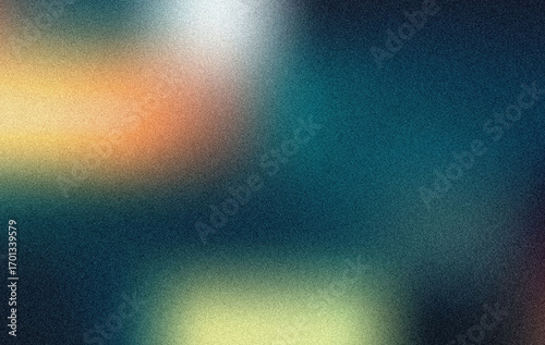 Abstract Teal and Orange Gradient Background with Noise Texture:  Soft, Blurry, and Dreamy Digital Art for Design Projects.