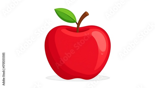 Red apple cartoon illustration