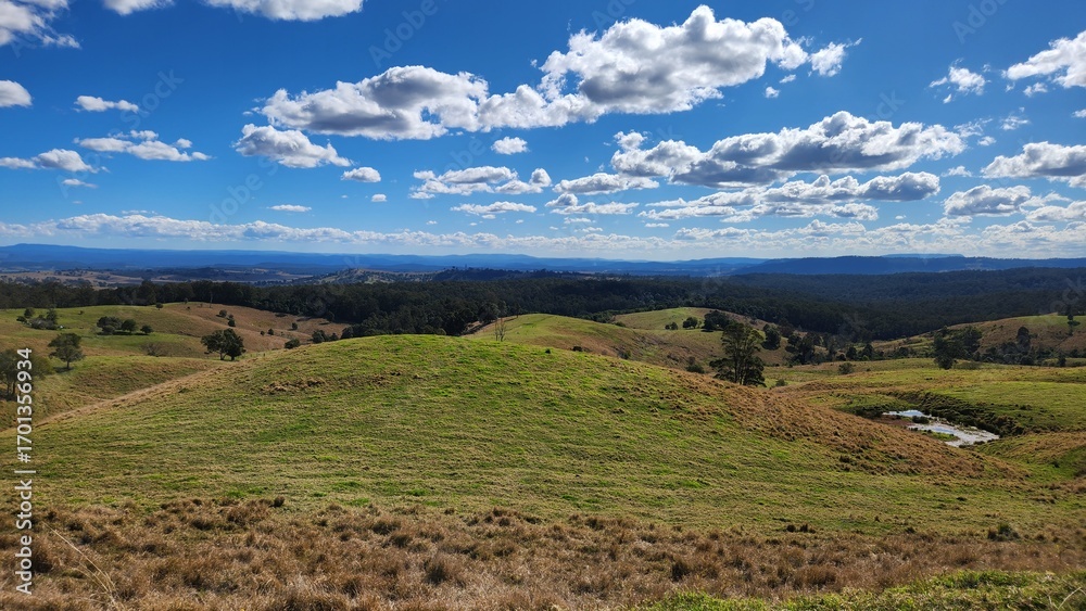 Naklejka premium Richmond Range View in New South Wales, Australia