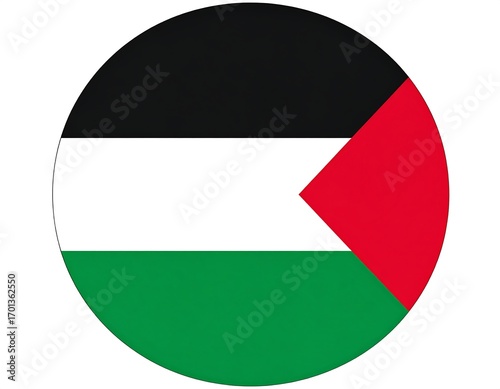 Free Download Circular Palestinian flag - GFXLoad