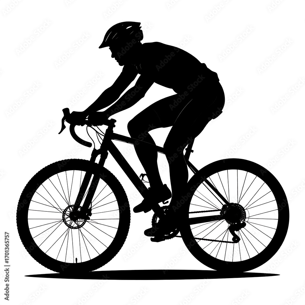Obraz premium Silhouette of cyclist (2)