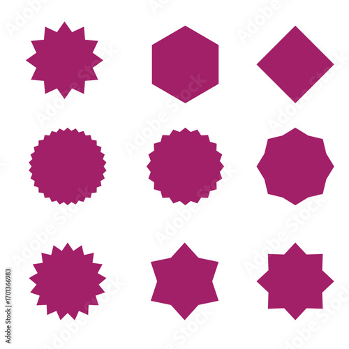 Shapes Collection in Magenta