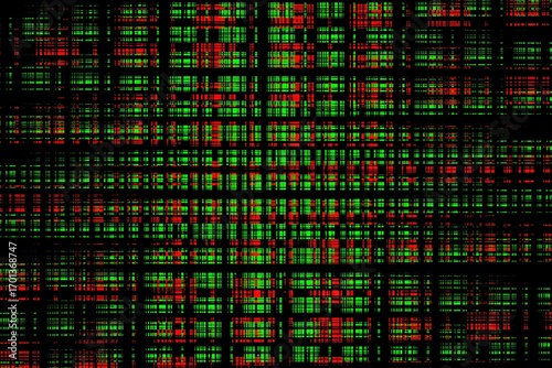 Wallpaper Mural Green and red patch technical glitch background with abstract digital distortion texture, modern futuristic design for website header, digital banner, poster, or creative backdrop Torontodigital.ca