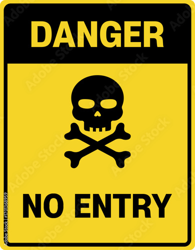 Danger No Entry Sign