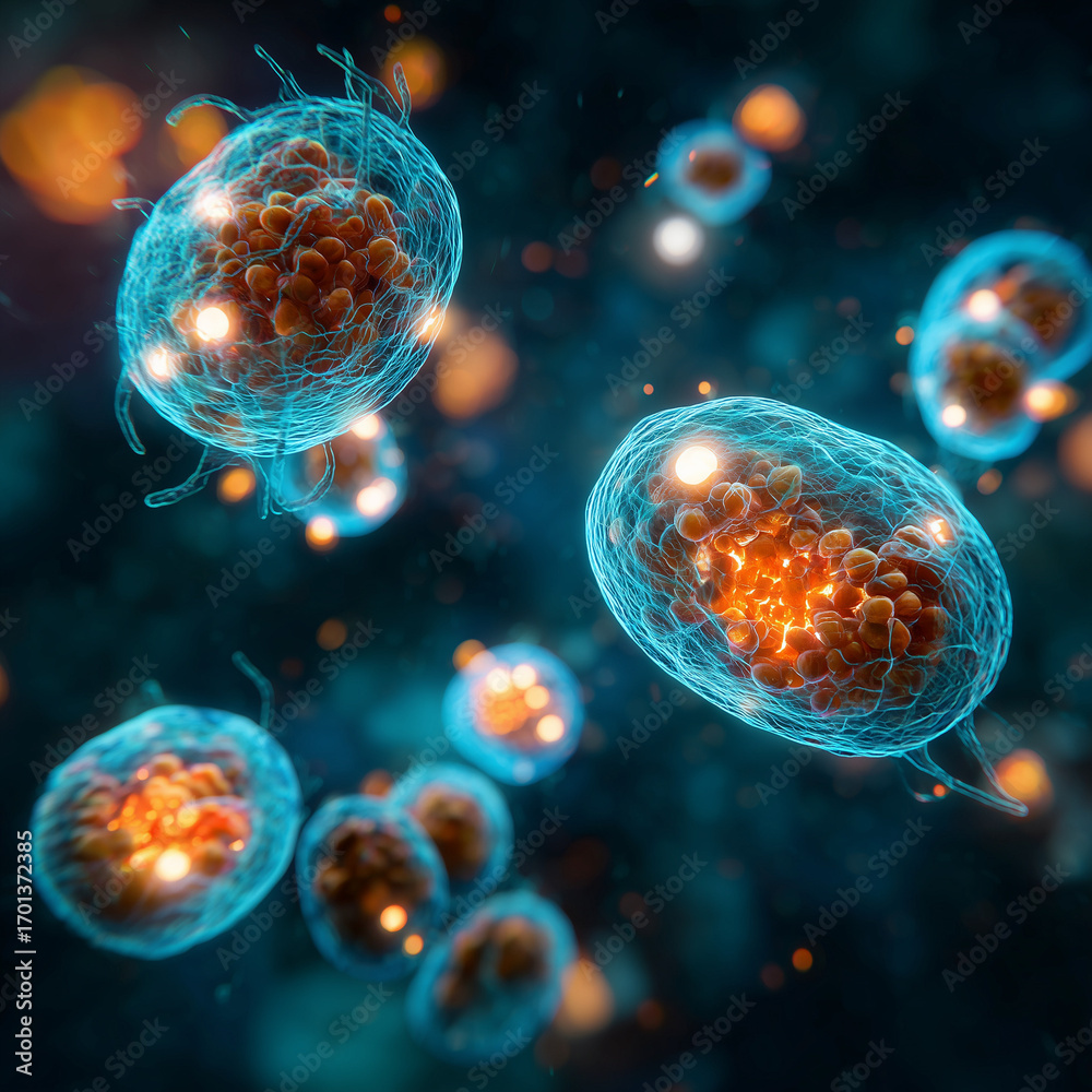 Naklejka premium 3d rendered illustration of a microscope