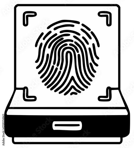 Fingerprint Scanner Technology for Secure Access Verification Authentication