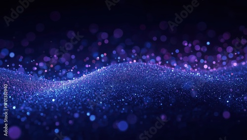 Vibrant abstract digital landscape
