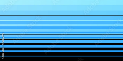 Blue horizontal motion blurred lines background. Eps 10