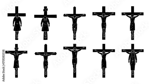 Collection of crucifixes