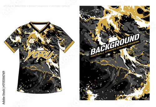 sublimation jersey design wave gold black marble luxury sporty volleyball esport abstract livery