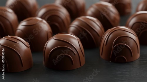 Exquisite Chocolate Truffles: A Close-Up Delight