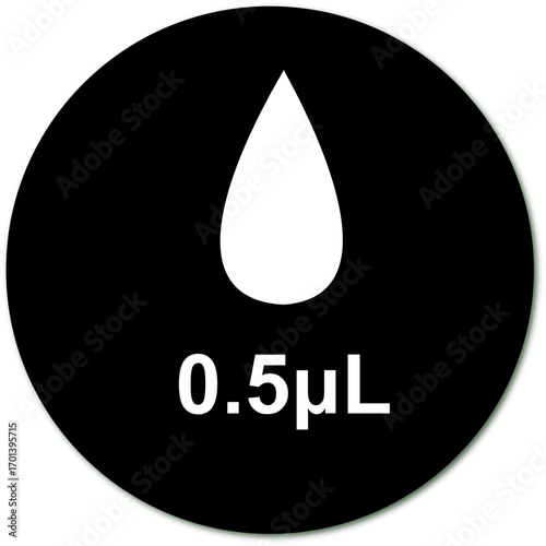 sample size, 0.5 ul