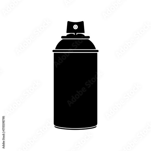 Aerosol spray vector flat illustration on white background.