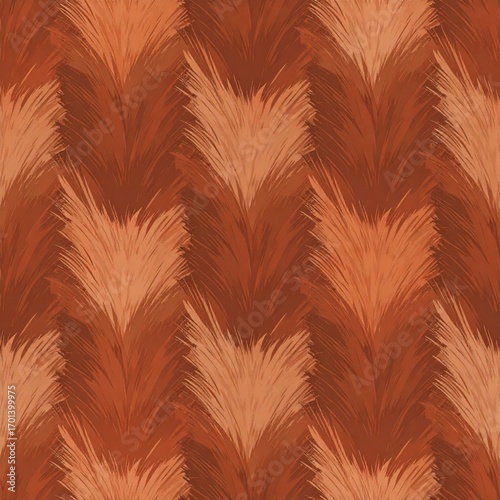 Abstract Arrow Pattern Texture with Shades of Burnt Sienna and Tan