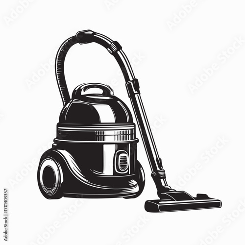 Modern Vacuum Cleaner Vector Illustration Isolated on White Background Design