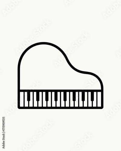 piano keys vector illustration